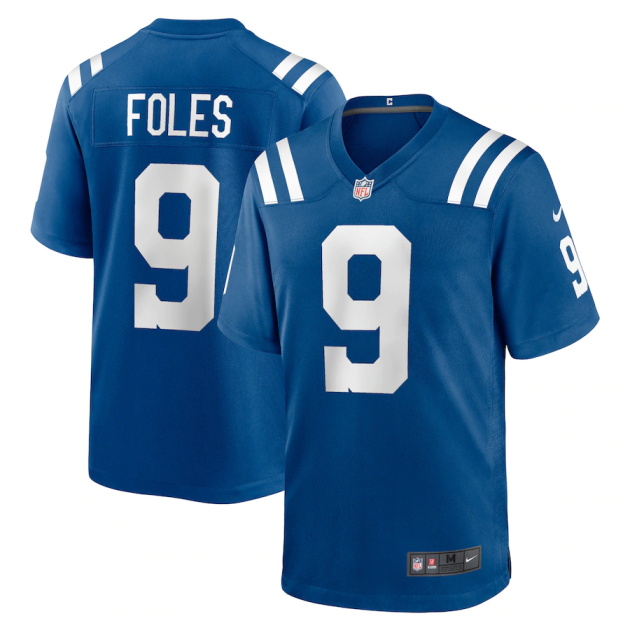 mens nike nick foles royal indianapolis colts player game jersey